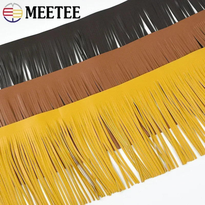 1/2M 10-30cm Leather Fringes Tassels Fringe Bag Skirt Lace for Crafts Fabric Clothes Trim Decorative Trimming Sewing Accessories