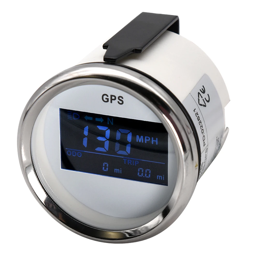 

2'' 52MM Universal Digital Multi-functional Odometer GPS Speedometer LCD Gauge Adjustable Speed Meter for Vehicle Boat 12V24V