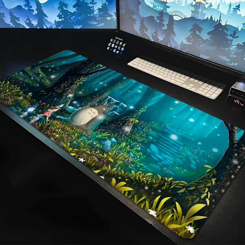 Anime Cute Mousepad Large Gaming Mouse Pad LockEdge Thickened Computer Keyboard Table Desk Mat M-My Neighbour Totoro-o