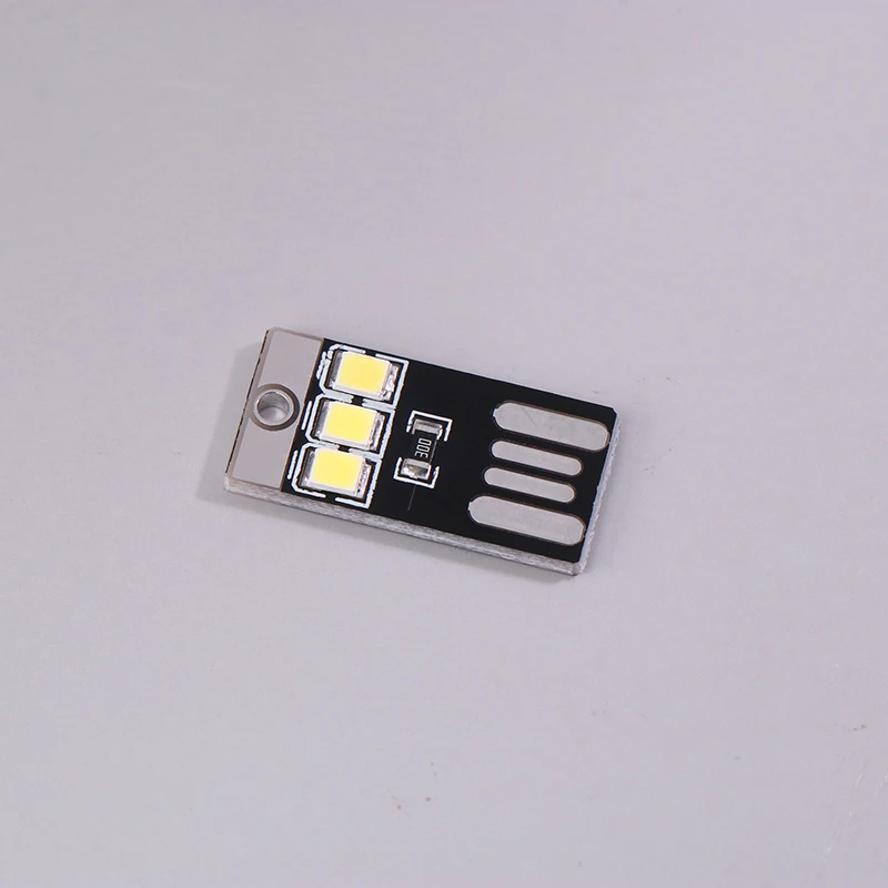 Mini Ultra-Thin USB móvel LED Lanterna, Keychain Night Light, portátil, Energy Saving, Camping, Caminhadas, Tent Lamp, ao ar livre