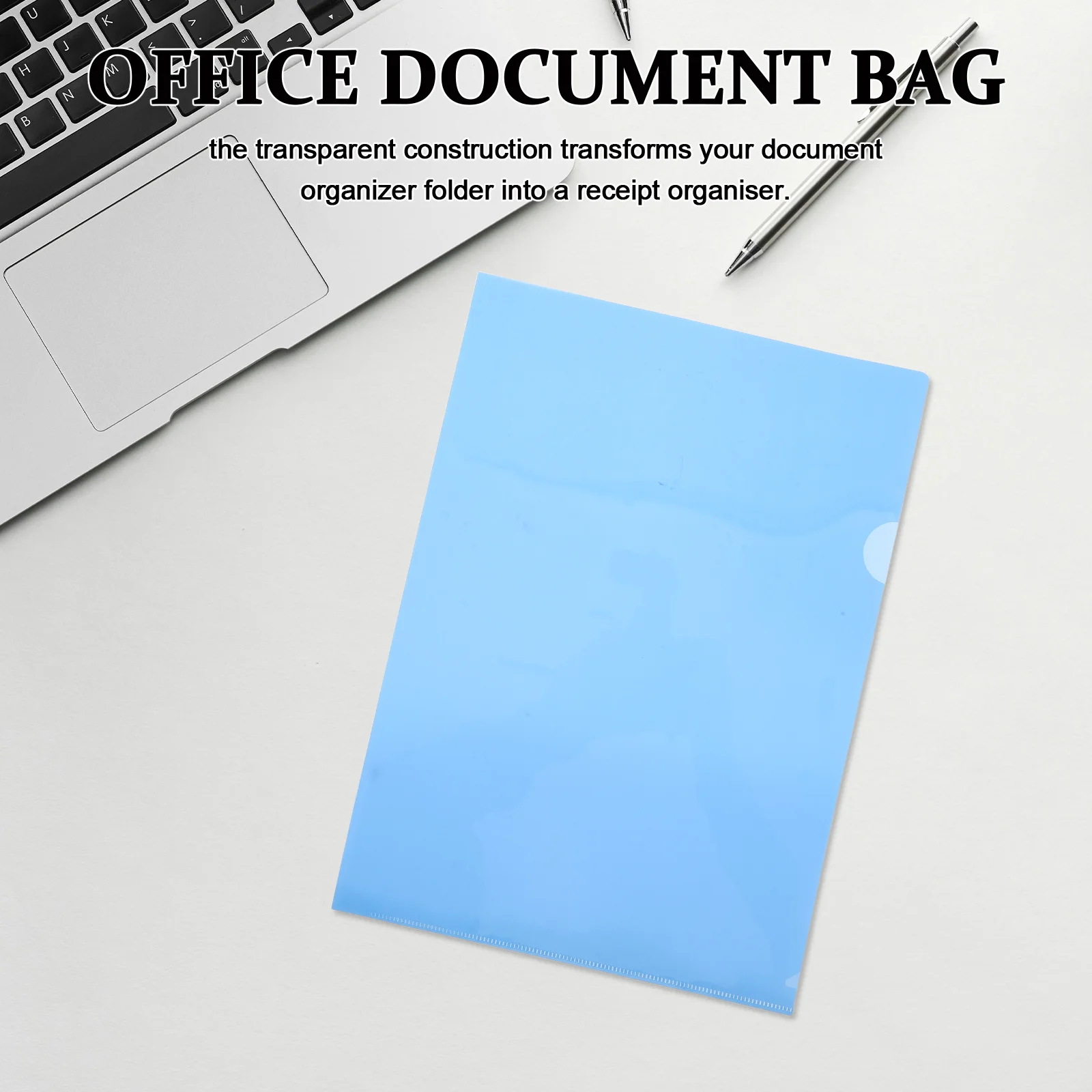 

25Pcs A4 Plastic Document Organizer Folder Waterproof Transparent Side Opening File Holder Receipt Folder Office School Document