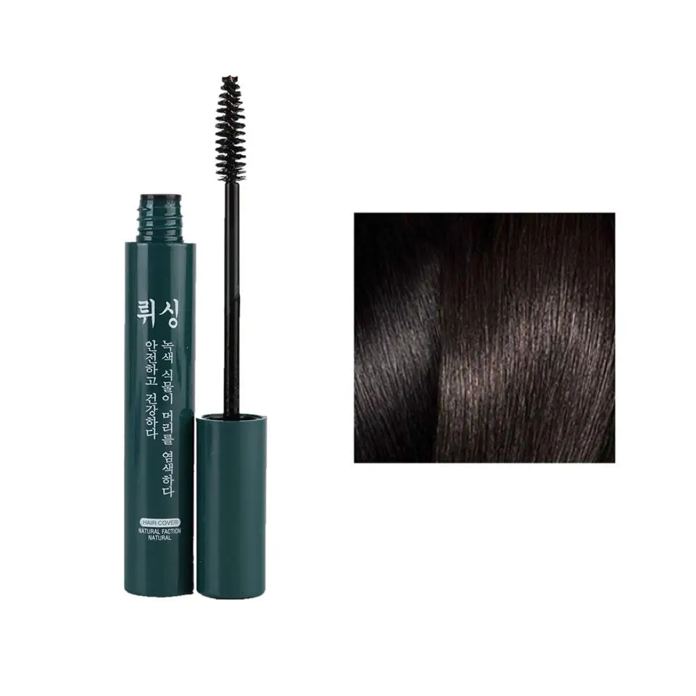 عصا صبغة شعر فورية ، صبغة شعر واحدة ، كريم رمادي ، شعر لاصق ، أبيض ، جذر ، تغطية مؤقتة ، غطاء ، T9w7