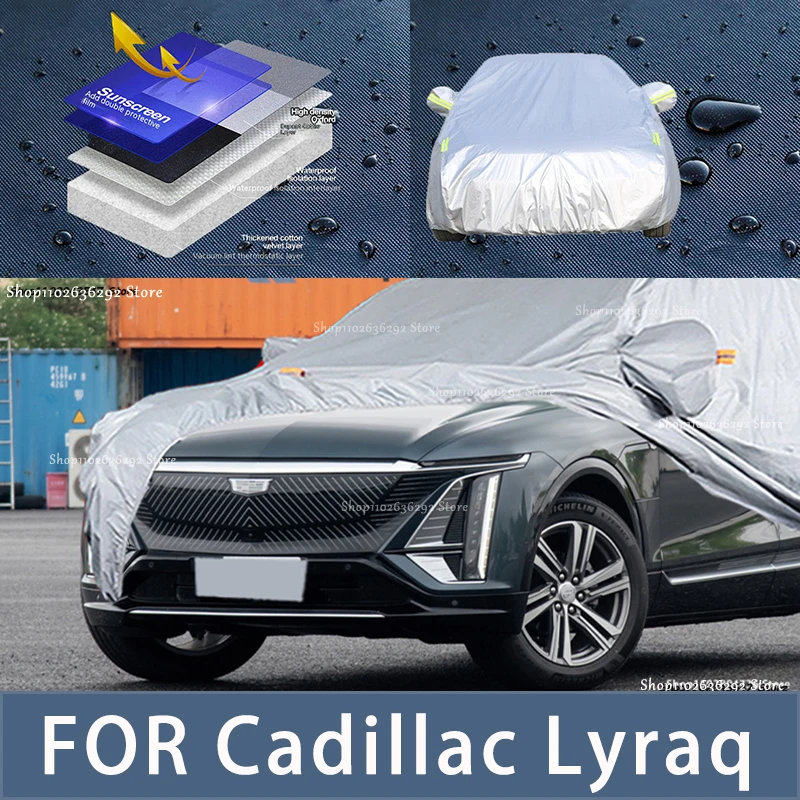 

For Cadillac Lyraq Outdoor Protection Full Car Covers Snow Cover Sunshade Waterproof Dustproof Exterior Car accessories