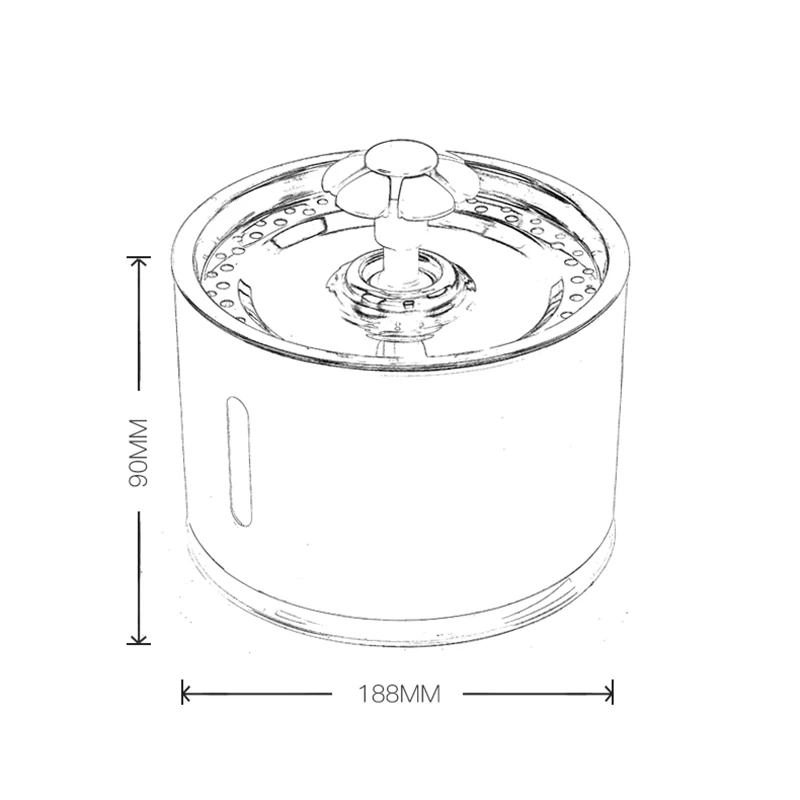 Pet Cat Water Fountain Dog Drinking Bowl USB Automatic Water Dispenser Super Quiet Drinker Auto Feeder Pet Products