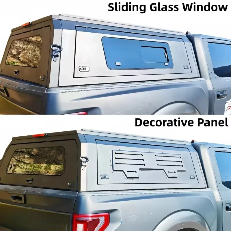 Pickup Topper Tray Camper Shell Aluminium Metal Hardtop Truck Canopy For 0 Model N Hilux Vigo Sports view 4