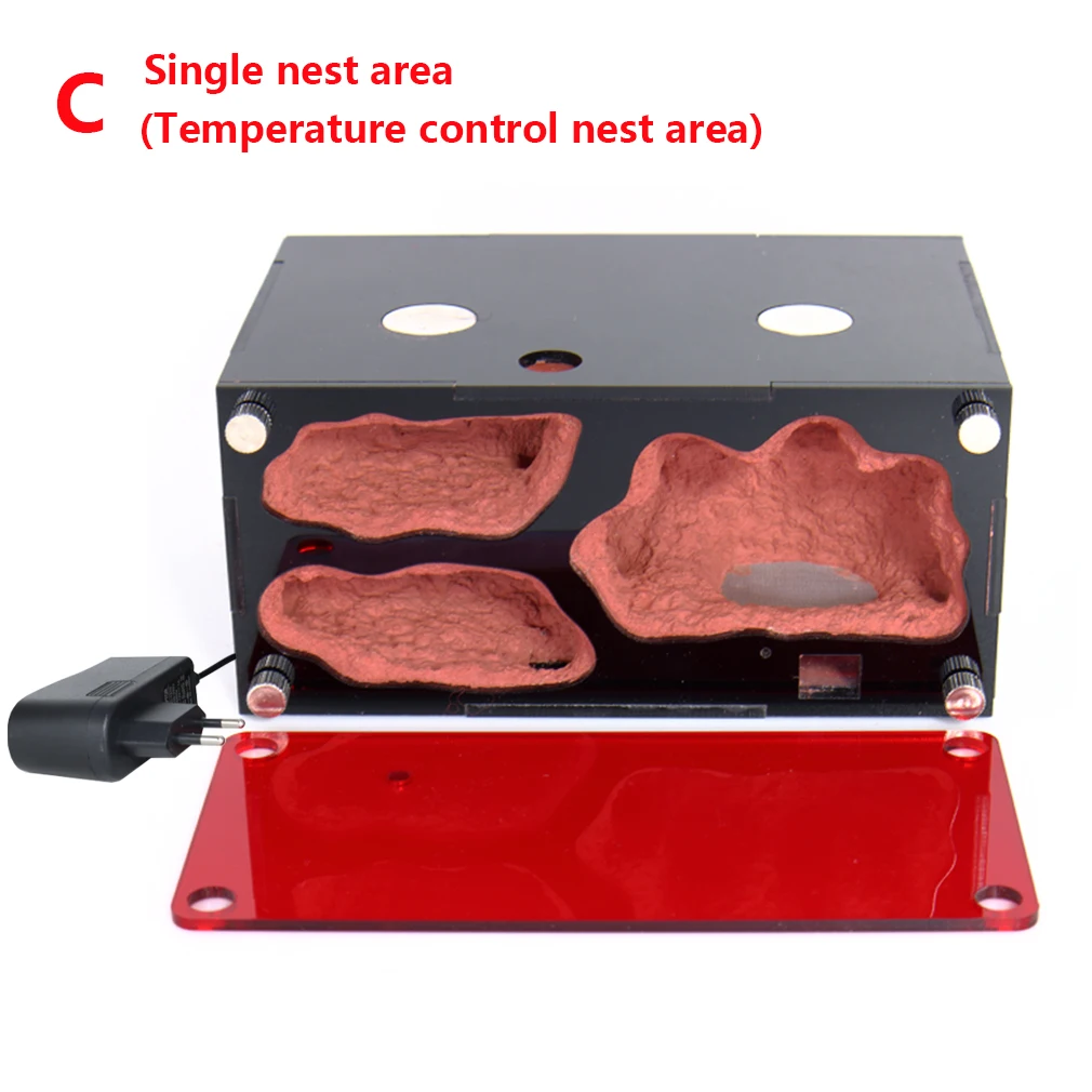 Acryl Mier Boerderij Temperatuurregeling Beton Mier Nest Oneindige Uitbreiding Insect Huis Kolonie Drinker Anthill Kit Accessoires