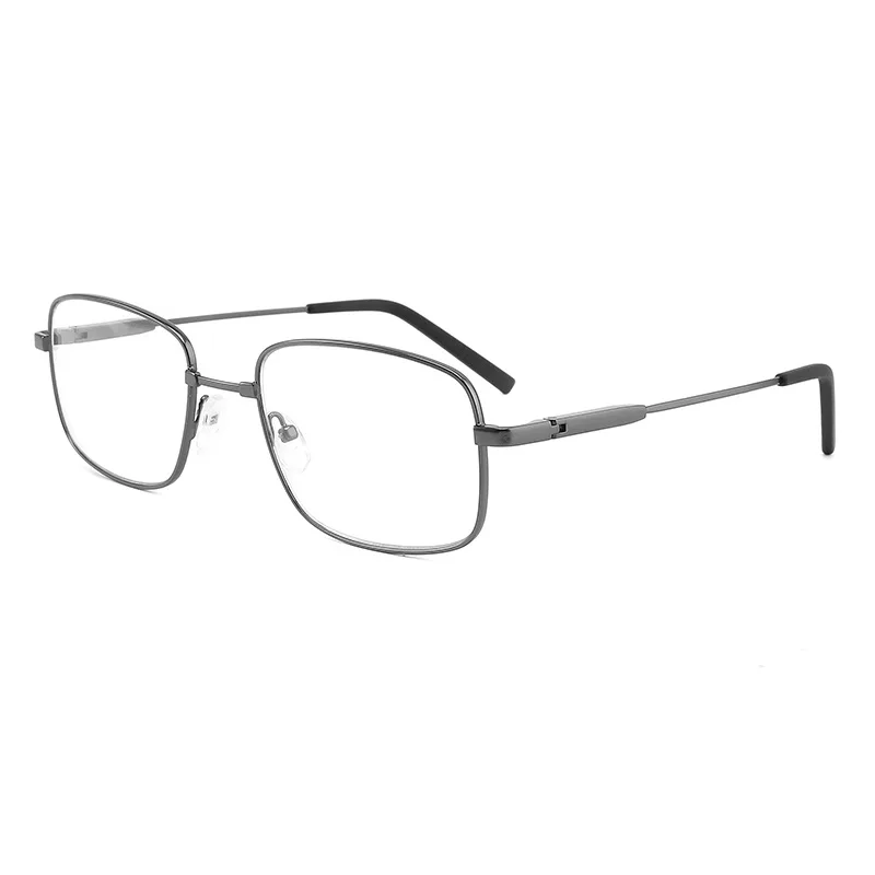 

Fashion Flexible Gray Rectangle Reading Glasses Anti-blue Dual-use Bifocal Eyewear 90° Foldable Male Comfortable Magnifier