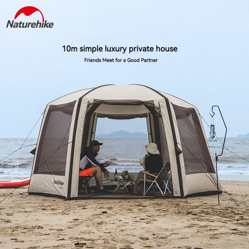 Naturehike Cloud Nest Hexagonal Air Tent Dome Inflatable Pergola Shelter Canopy Beach Camping Waterproof Outdoor Picnic 15D Tent