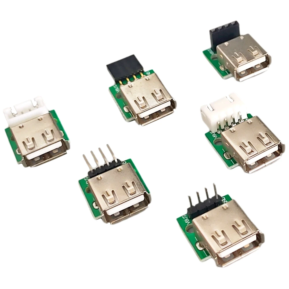 5/10Pcs USB 2.0 Type A Female To DIP 2.54mm PCB Breakout Board Adapter 4 Pin Pitch Connector Module for Arduino DIY Project