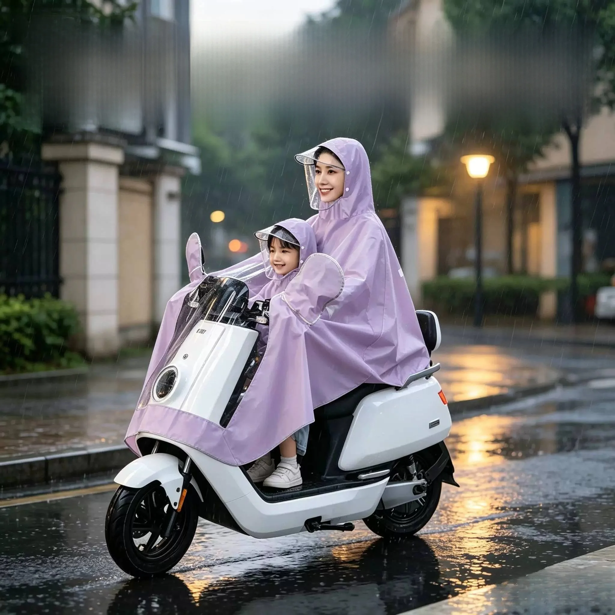 thickened-long-vehicle-raincoat-for-women-adult-and-child-motorcycle-special-use-full-body-raincoat-waterproof