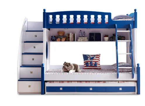

hb-Korean High and Low Bed Child Bed Multifunctional Children's Bunk Bed!