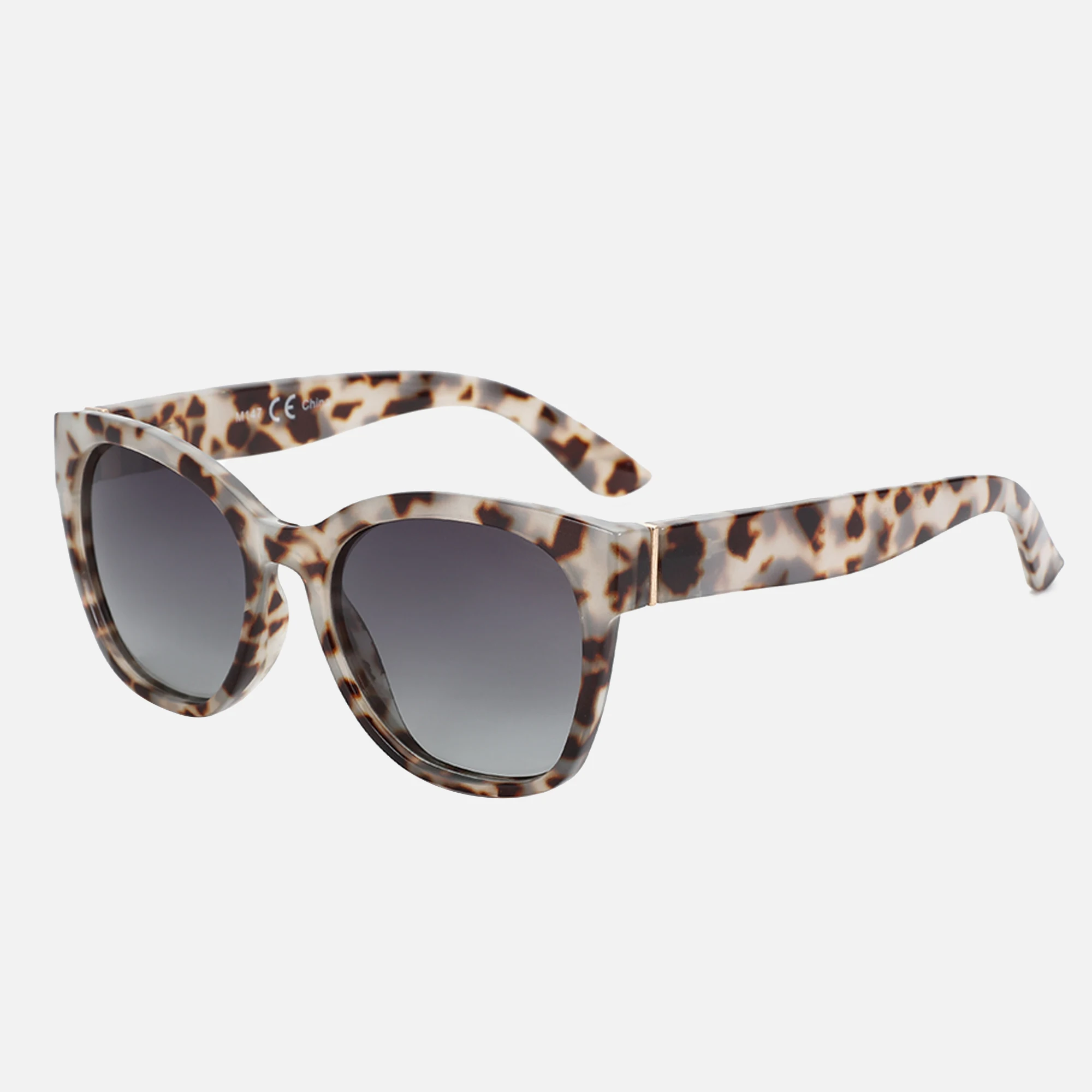 ZENOTTIC Original polarisierte Sonnenbrille mit dickem Schmetterlingsrahmen für Damen, klobige UV400-Schutz-Sonnenbrille