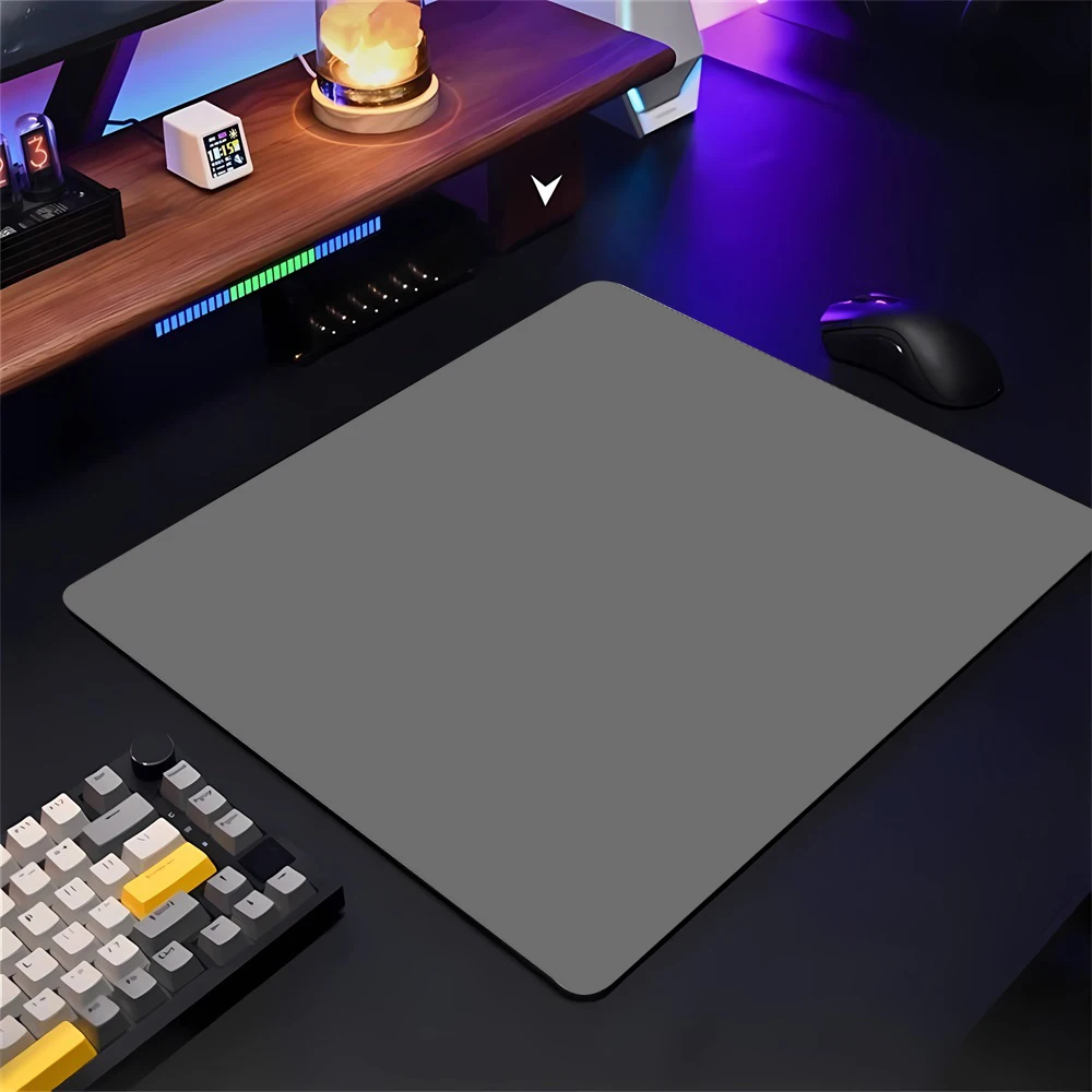 

Коврик для мыши 45x40 см, игровой коврик для мыши, геймерский нескользящий настольный коврик, чистый цвет, серый коврик для мыши, игровые профессиональные коврики для клавиатуры