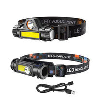 Rechargeable Fishing LED Headlamp Outdoor Fishing Camping Headlight XPE COB Work Strong Magnetic Powerful Headlight Super Bright