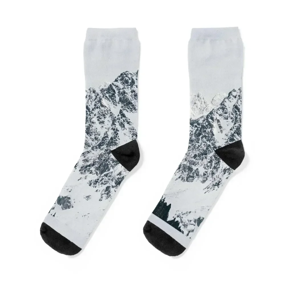 Snow Mountain Cover Socks christmas gifts valentine gift ideas Climbing custom sports Socks Women's Men's