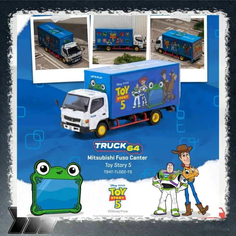 【Pre-sale】TW 1:64 Mitsubishi Fuso Canter alloy car model, for boys' toys, collection and decorative items.