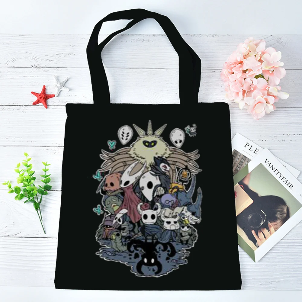 Hollow Knight tote bag shoulder  personnalisable canvas  reusable sac cabas femme