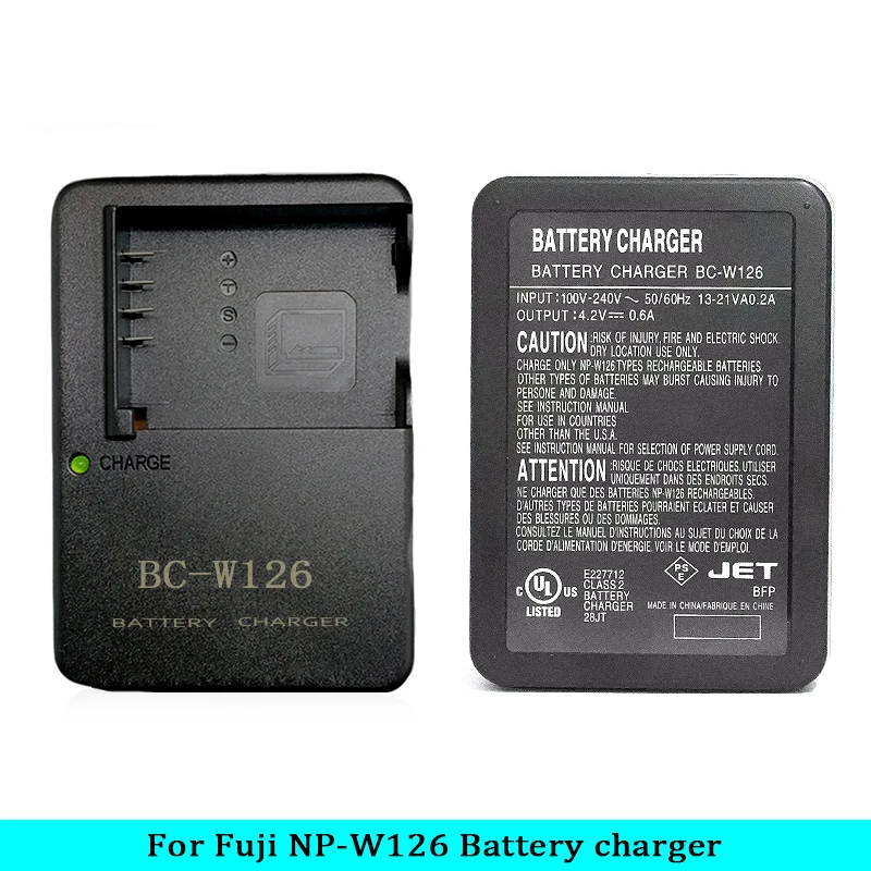 BC-W126 BCW126S Battery Charger For Fuji NP-W126S NPW126 FinePix X