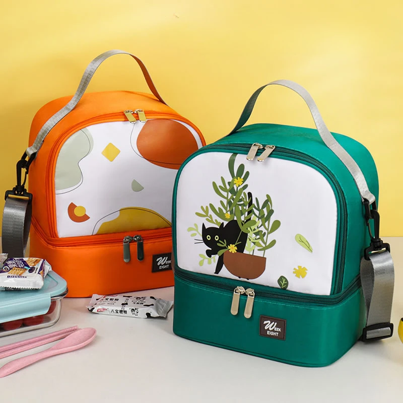 Bolsa de almuerzo Para Niños y niñas, bonita bolsa de almuerzo Para madre, Accesorios Infantiles