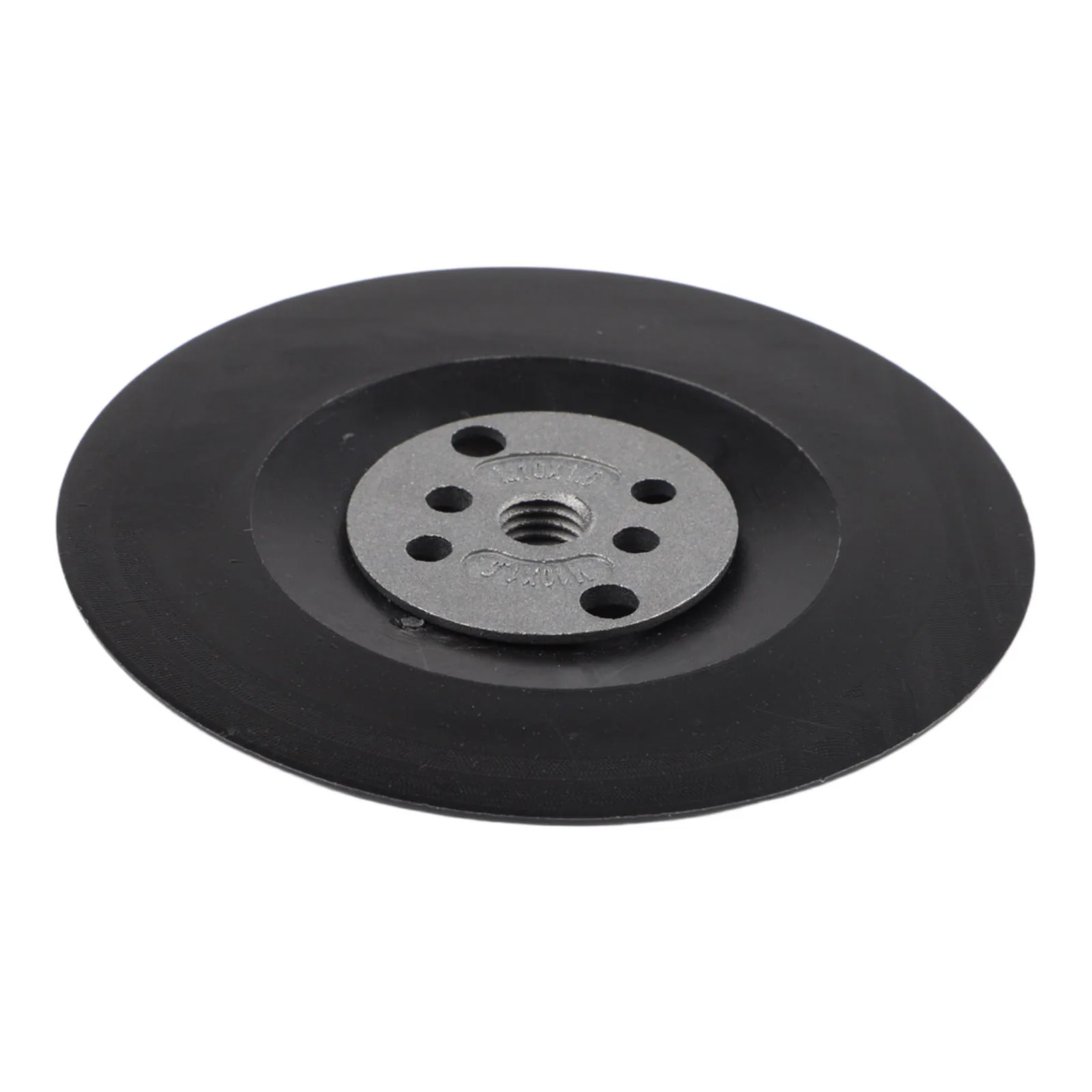 Black 4 Inch Flexible Backing Pad For Angle Grinder Rubber Sanding Disc Holder 15300 RPM Polishing Grinding Wheel Adapter Tool
