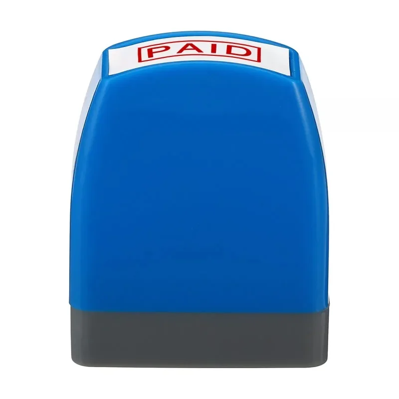 1/2 قطعة ختم الحبر المالي الذاتي المدفوع بالحبر الذاتي مكتب رسالة الأعمال ختم نمط مع علامات وثيقة الحبر الأحمر #2