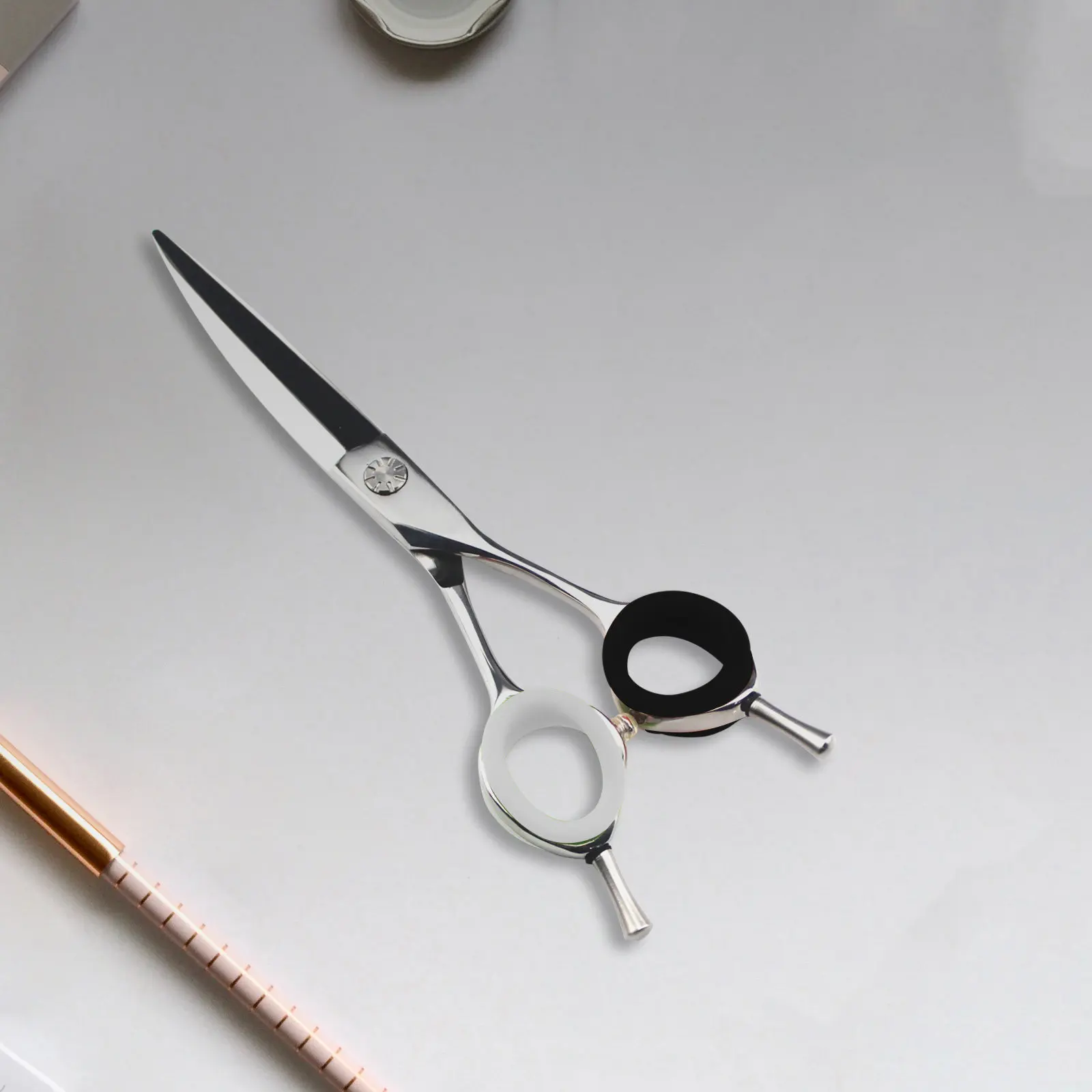 Silicone Scissor Finger Rings 6 Pack Flexible Non Slip Shear Inserts for Hair Salon Grooming Comfort