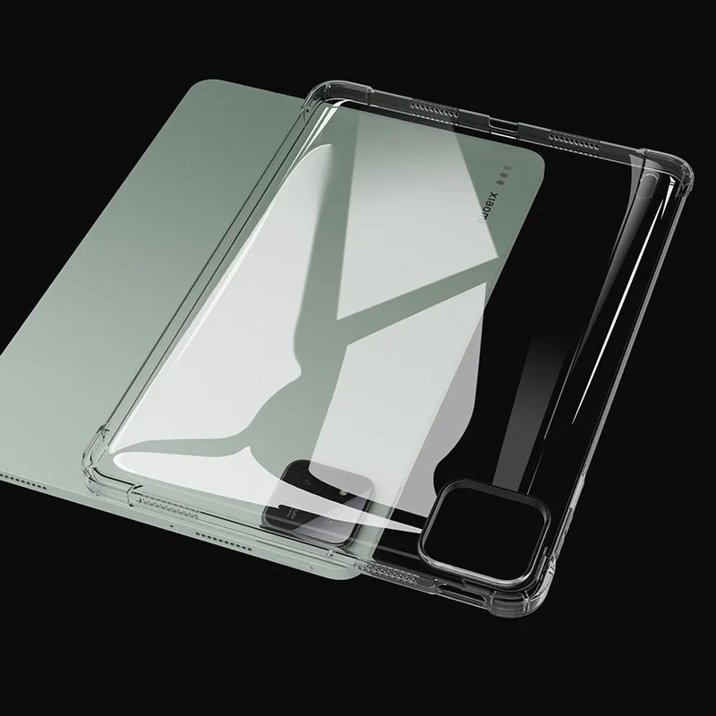 For Xiaomi MiPad Mi Pad 7 Pro 11.2 Inch 2024 Transparent Anti-drop TPU Tablet Cover Four-corner Shockproof Protection Clear Case