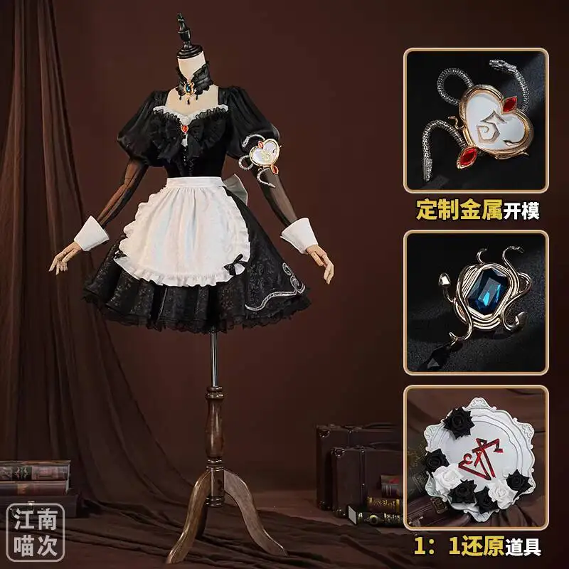 Nuevo Cosplay de Identity V, Asymmetrical Battle Arena, Fiesta, Carnaval, Halloween, Sacerdote Escarlata Bajo la Verdad, Bruja Pelirroja
