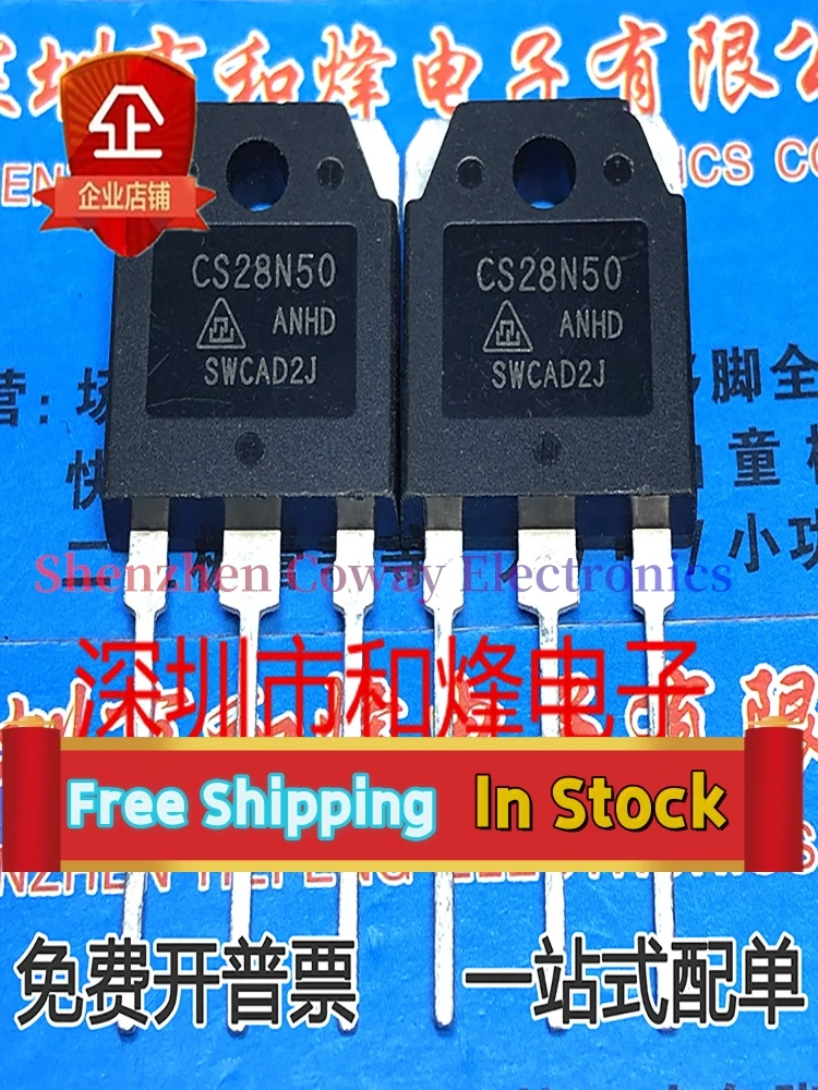 10PCS-30PCS  CS28N50  28A 500V MOS TO-3P   In Stock Fast Shipping