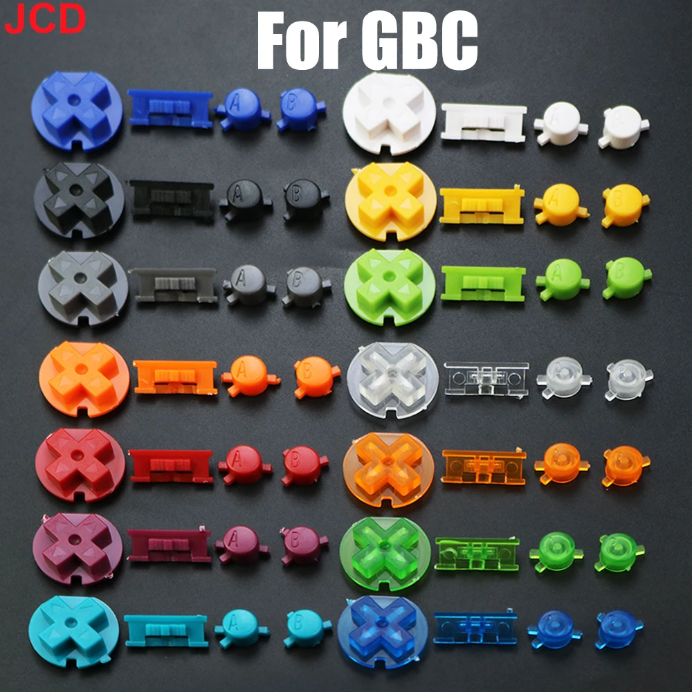 

JCD 1 Set Suitable For Game boy color Button Shell For GBC Color Buttons GBC Game replacement Button Kit DIY Color