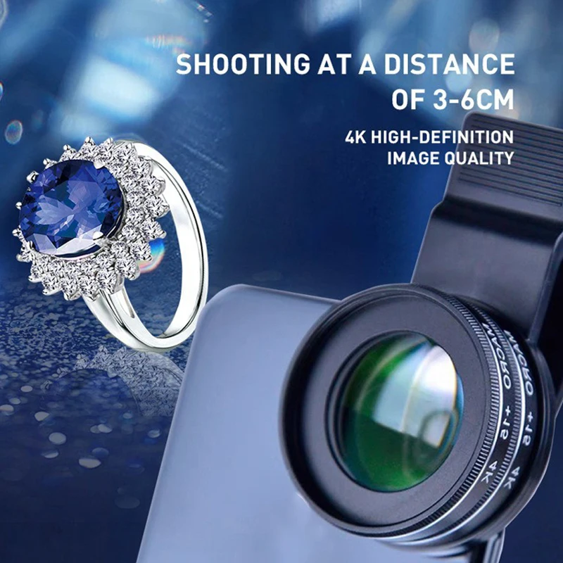 عدسة ماكرو 30X للهاتف، عدسة كاميرا للهاتف الخلوي لهاتف آيفون المستقطب، كاميرا الهاتف المحمول، عدسة هاتف ماكرو للتصوير الفوتوغرافي