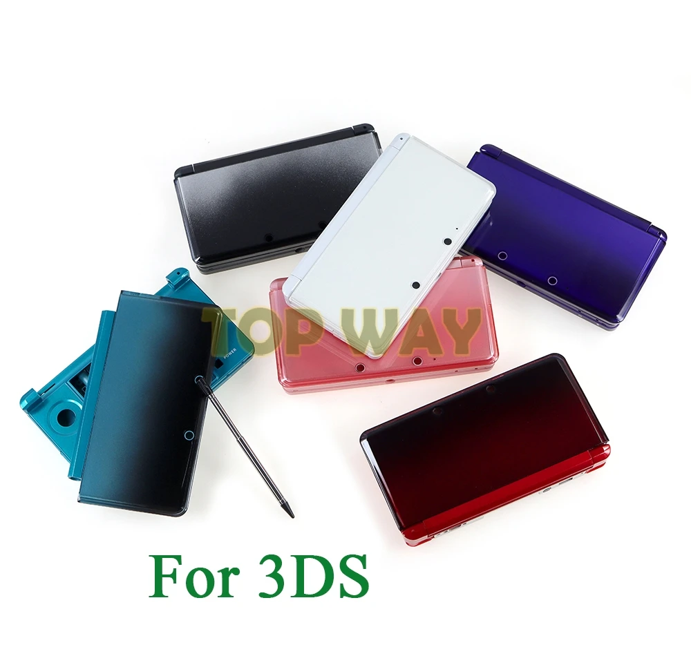 

3sets Full Set Case Shell Housing Cover For Nintend 3DS High Quality With Button Rubber Parts