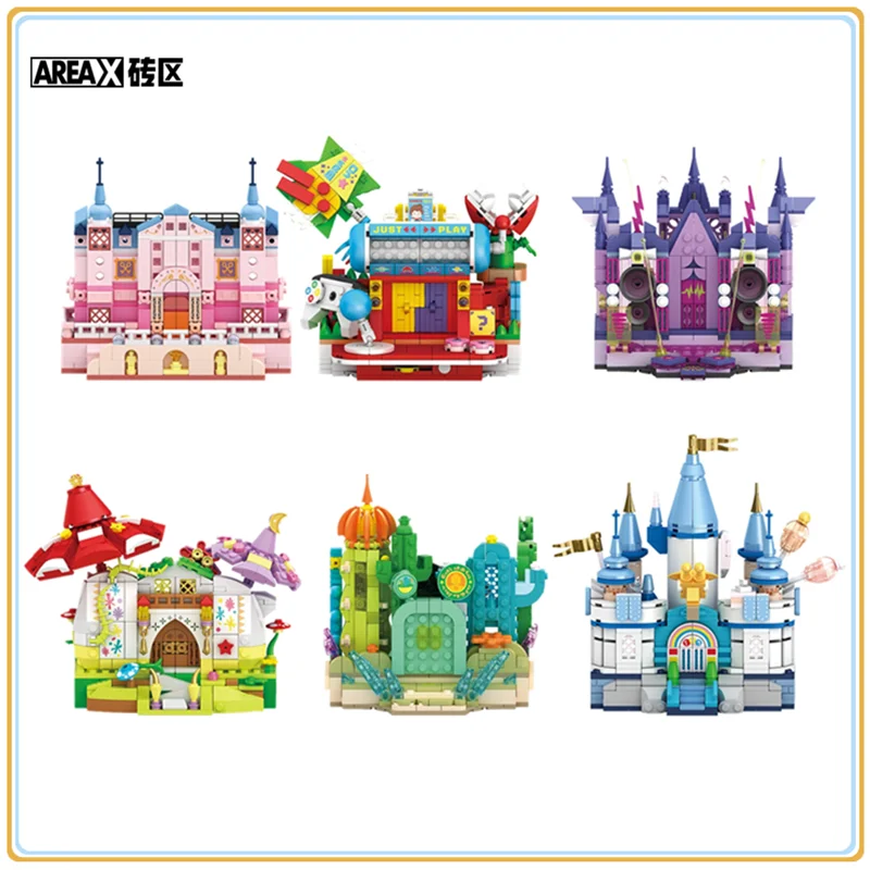 Kacha Castle Series Bouwstenen Straatbeeld Geassembleerd Speelgoedmodel Speelgoed Ornament Educatief Valentijnsdag Cadeau