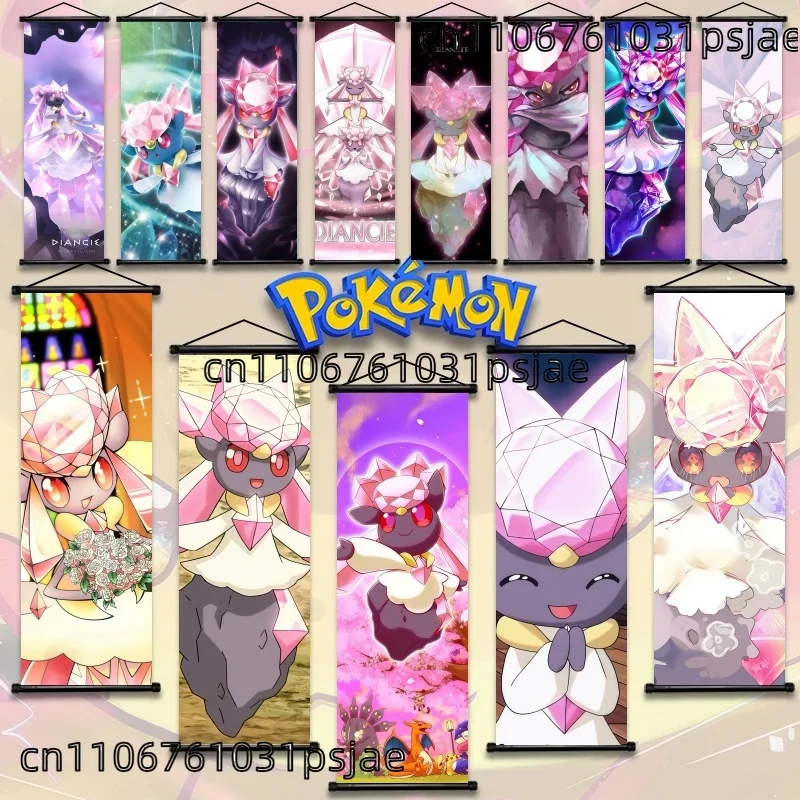 

Очаровательный декор Scroll Diancie, Hi - Qual., Highlight Forms & Crystal Power, для коллекционеров Pokémon, Add Fairy - Charm To Decor