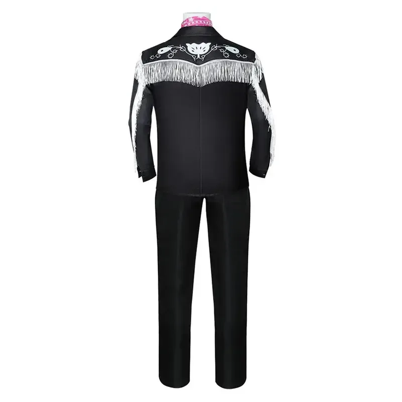 كين تأثيري فانتازيا 2023 فيلم باربي تمويه زي قبعة رعاة البقر الكبار الرجال الخيال الزي الذكور هالوين كرنفال حفلة القماش