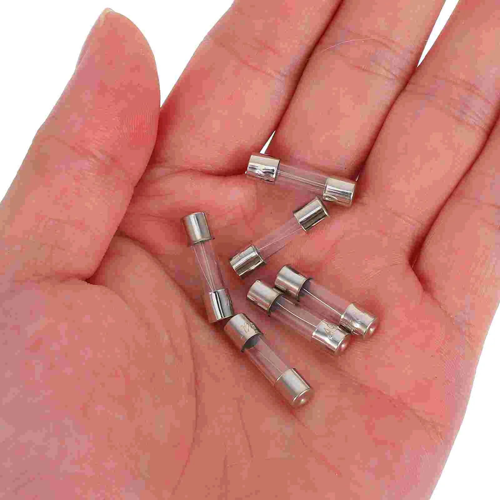20 Pcs Fuse Microwave Assortment Oven Ceremic Glass Tube Stem Kit Safety Slow Blow Micro-wave