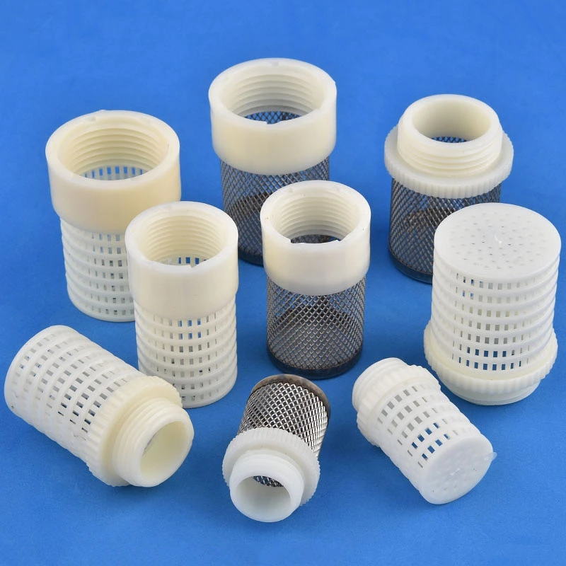 1Pc 1/2'' 3/4'' 1'' Thread ABS Plastic Stainless Steel Filter Screen Garden Irrigation Aquarium Water Pump Hose Impurity Filter
