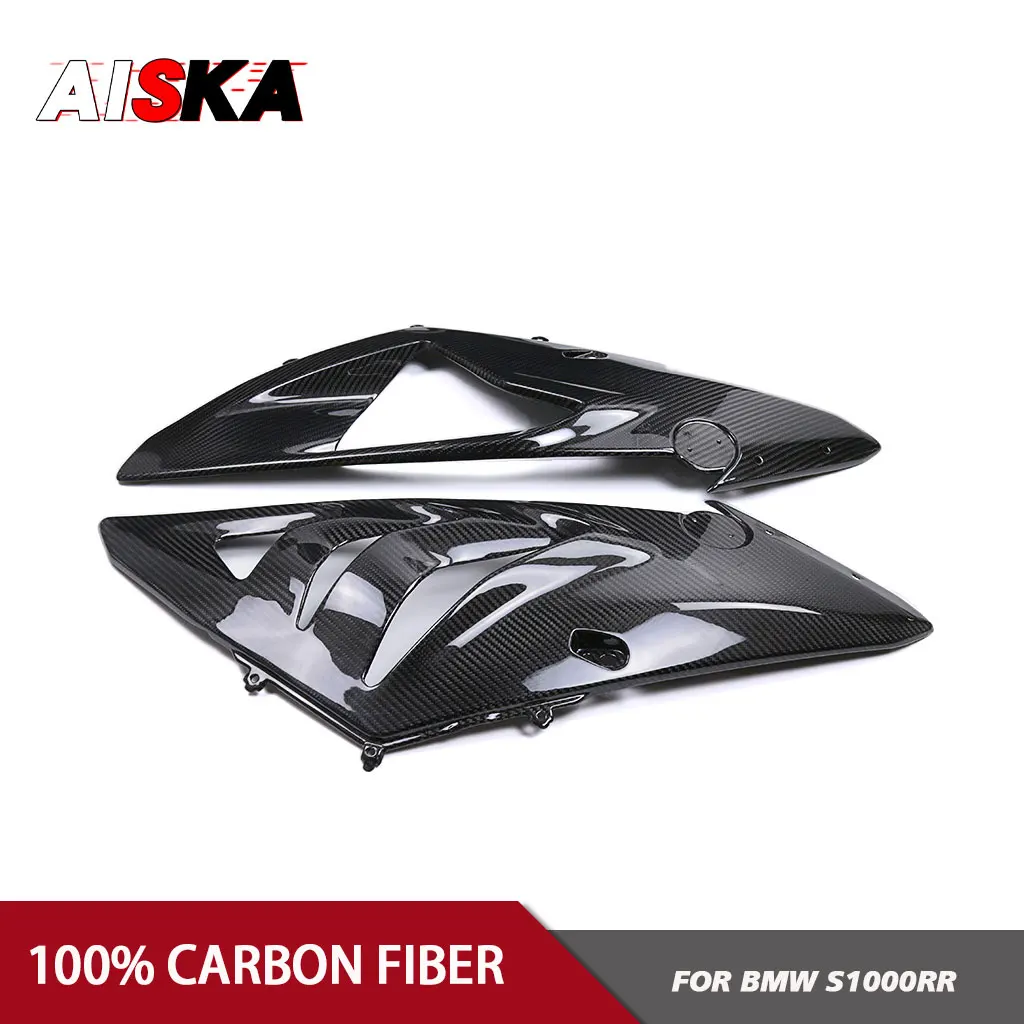 100% Real 3K Carbon Fiber Upper Side Panel Fairing Kit Motorcycle Accessories For BMW HP4 S1000RR 2009 2010 2011 2012 2013 2014