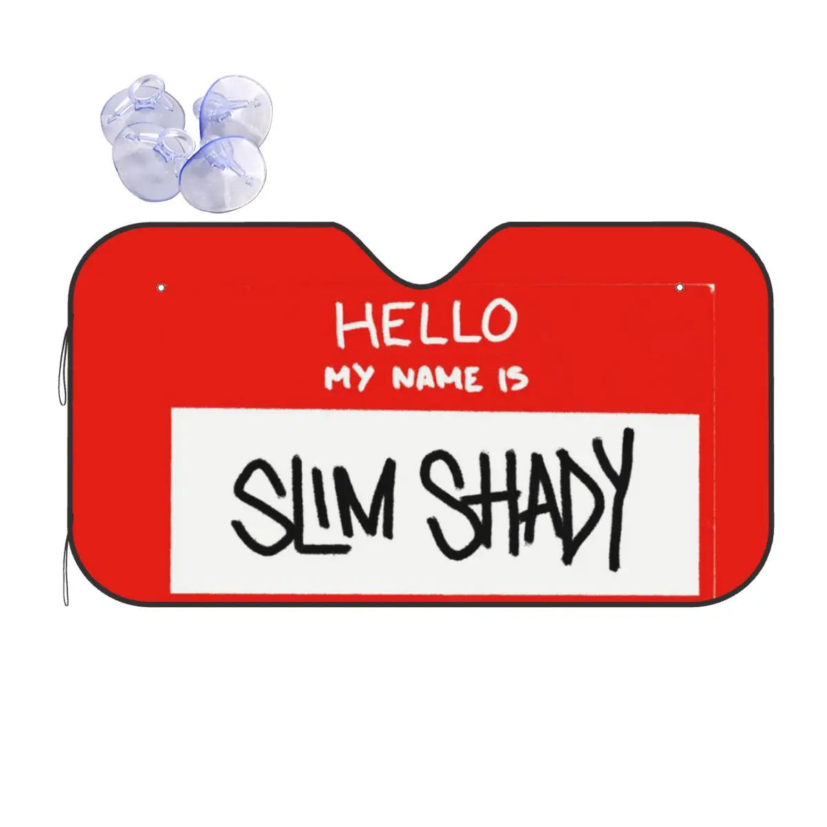 

Hello My Name Is Slim Shady Eminem Sunshade Windscreen Car Front Windshield Window Sun Visor Accessories Covers