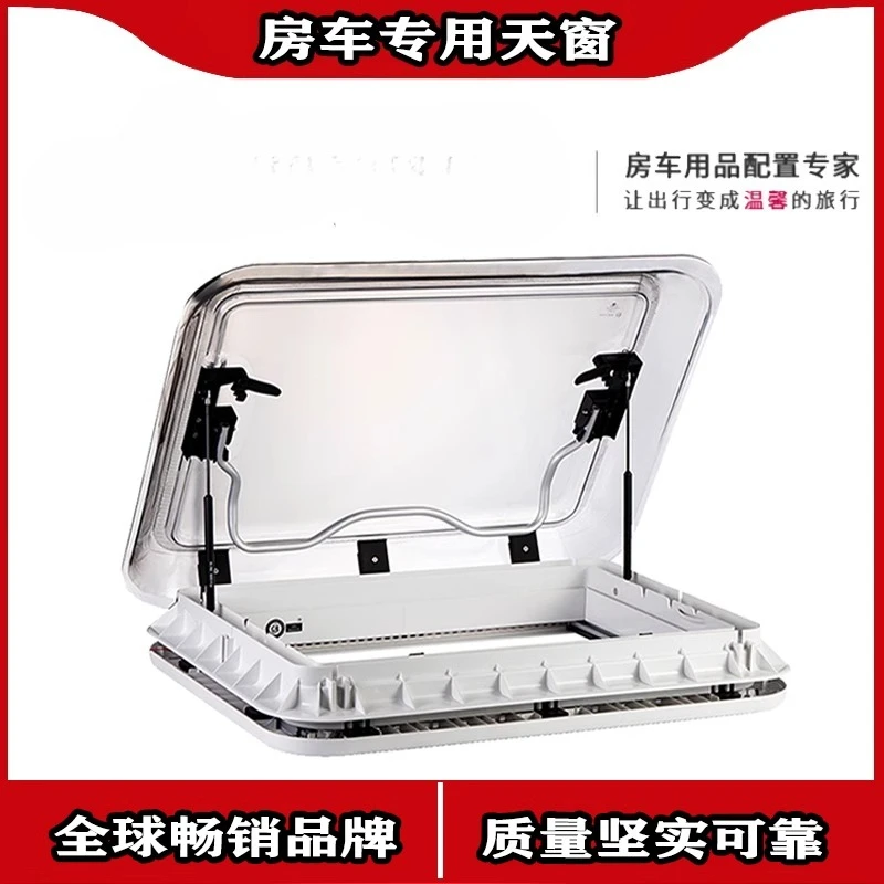 

Ranger RV Sunroof Trailer Bed Car Modification Accessories Ventilated Escape Windows with Shade Mosquito Blinds LED Lights
