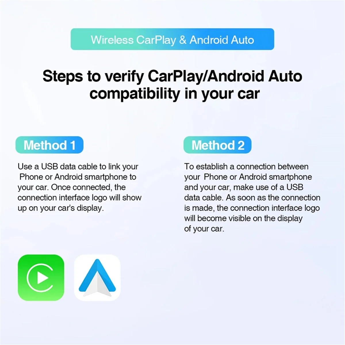 

A72P Новый беспроводной адаптер CarPlay 2 в 1 для проводного CarPlay Shell USB Проводной к беспроводному CarPlay Android Auto Plug and Play