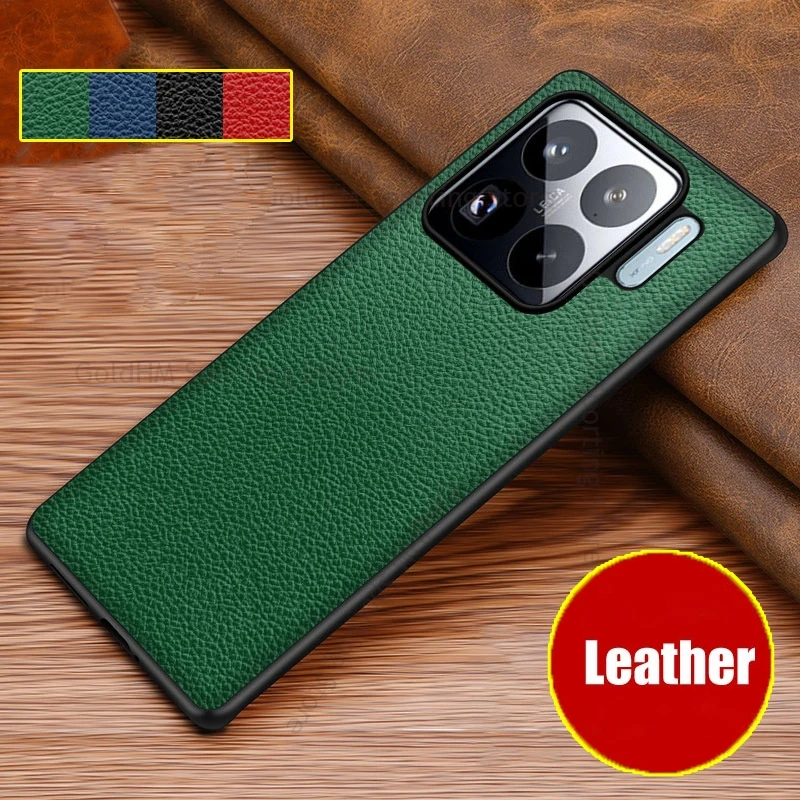 

Shockproof Lychee Leather Phone Case For Xiaomi 15S Pro 14 Ultra Slim Protective Back Cover For Mi 14 Pro 13 11 15 Ultra Fundas