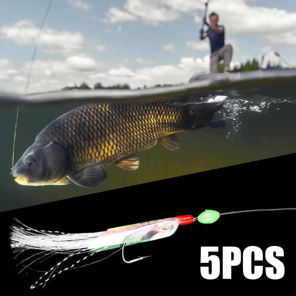 

Imitation Fish Shrimp Bait with Crystal Barbed Hook Multi-Color Soft Silver Fishing Skin Lure Set for Variety Fish Accessories