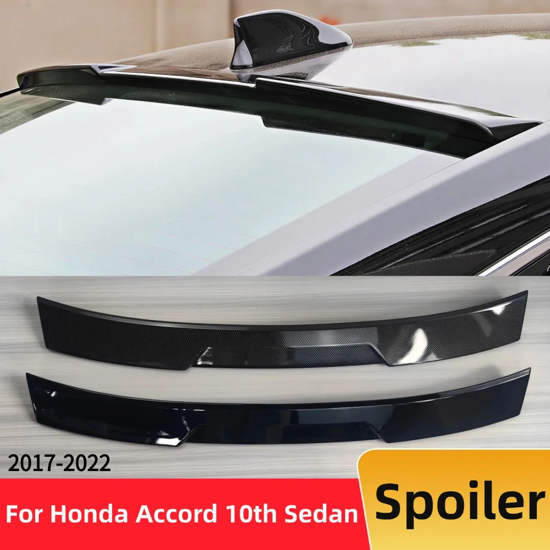 

For Accord Honda 10th Gen Sedan 4Door 2017-2022 Trunk Lip Body Kit Rear Wing Roof Spoiler ABS Tuning Decoration Trim Accessories