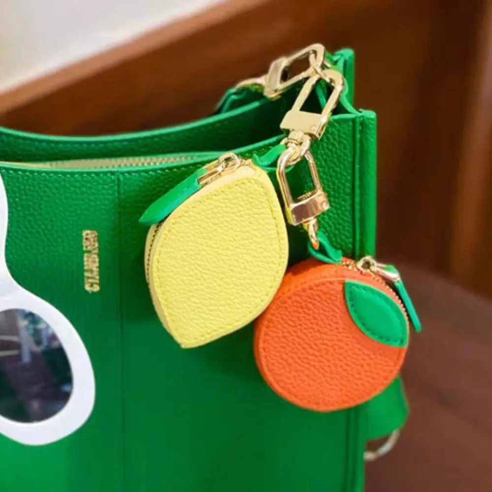 

Fruit Charm Bag Pendant Keychain Wallet Change Bag Key Chain Mini Storage Bag Zipper Mini Pouch Coin Purse Bag Charms For Women