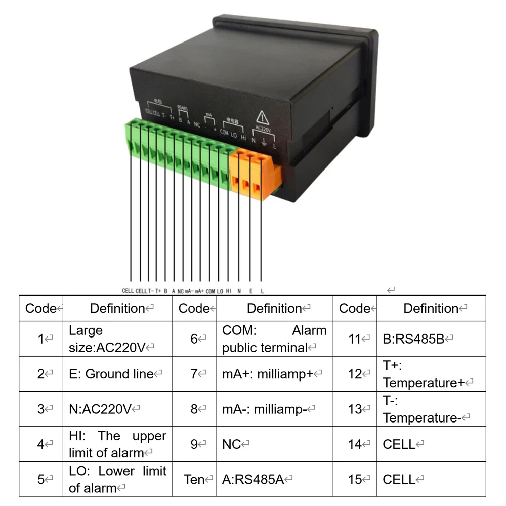 PH Meter Water Quality Detector Display PH Industrial Transmitter Analyzer Electrode Probe pH Value Sensor AC220V Power Supply