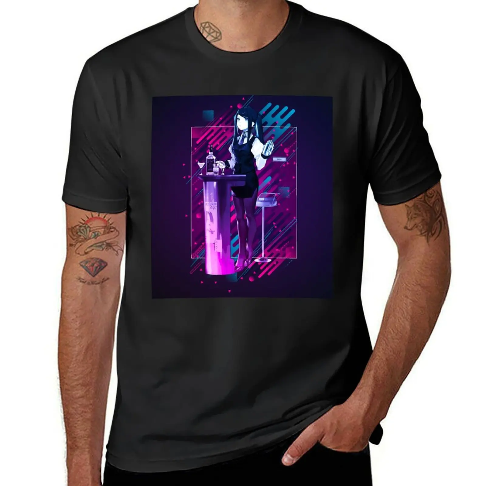 Jill - VA-11 Hall-A *Modern Graphic Design* T-Shirt boys whites Short sleeve tee mens clothing