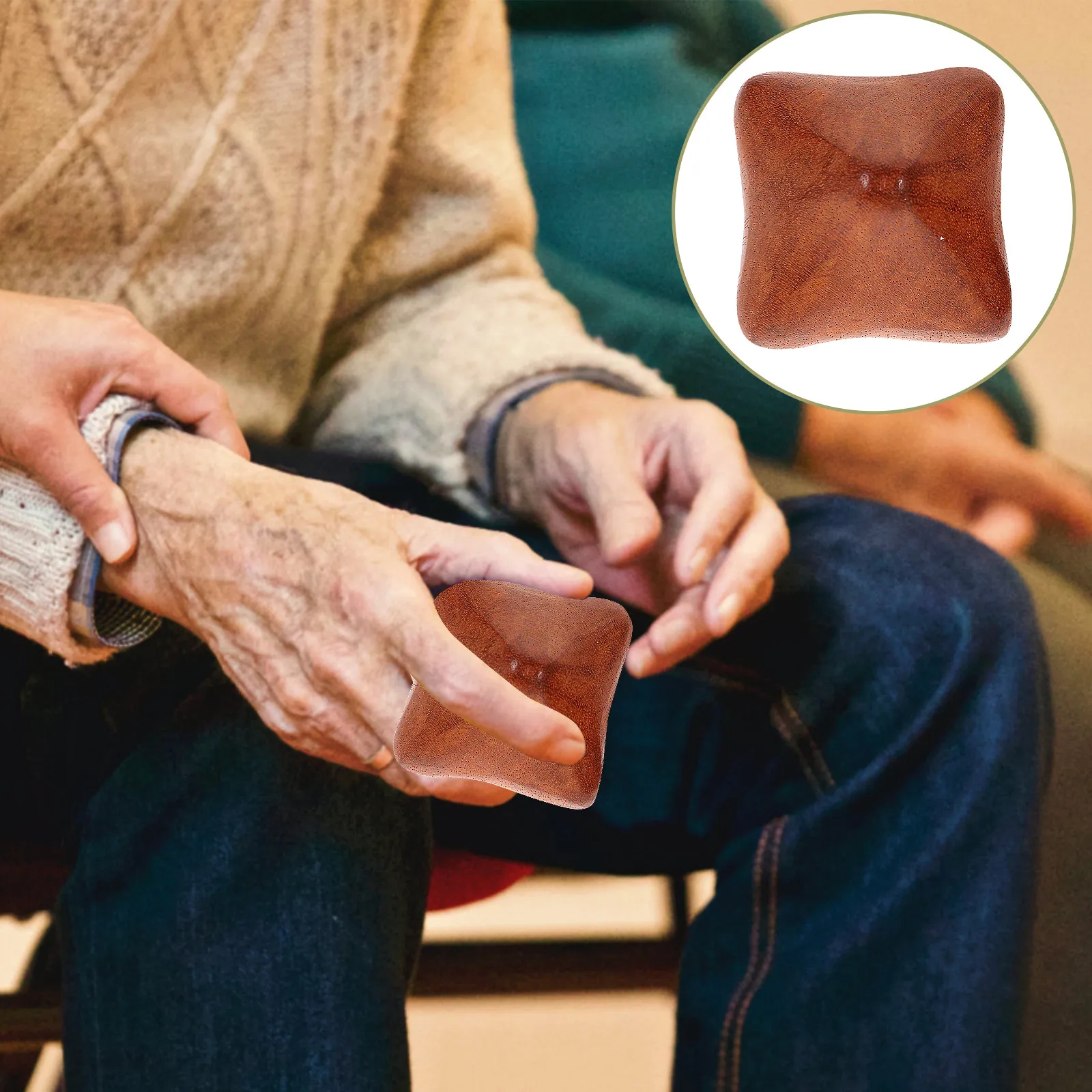 

Набор из 2 массажных шариков из натурального дерева для рук: снятие стресса, стимуляция акупунктурных точек, тренировка рук для офиса и дома