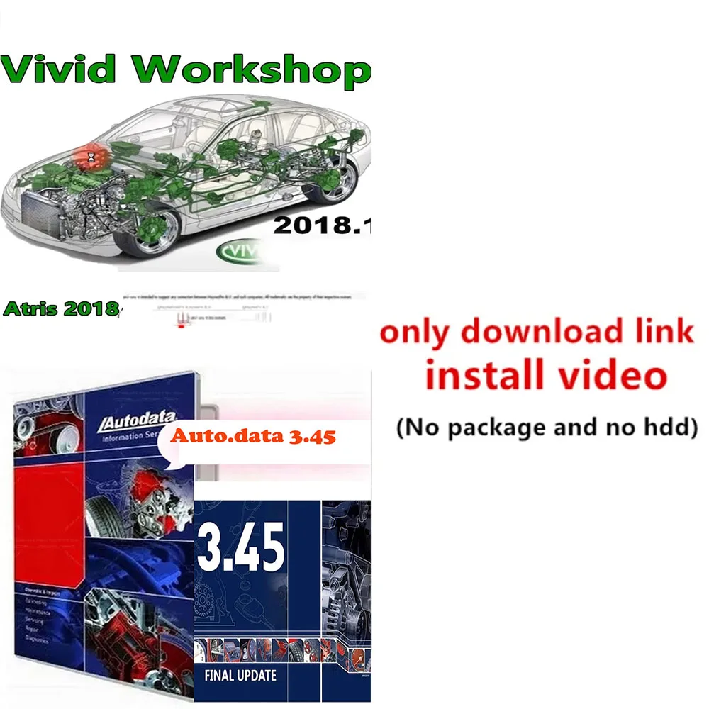 Autodata 3.45 obd2 مخطط أسلاك الماسح الضوئي البيانات + Vivid 2018 Workshop Data Atris-Stakistechnik متعدد اللغات البولندية الإسبانية