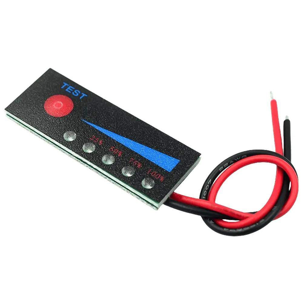 Intelligent Battery Display 3.7V Battery Capacity LED Display Power Indicator 1S 2S 3S 4S Lithium Battery Level Indicator